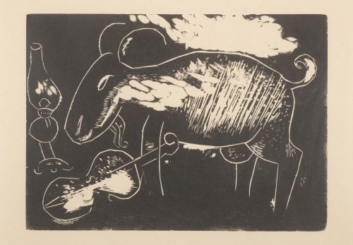 Marc Chagall (1887 - 1985), Koza s houslemi / La Chèvre au Violon