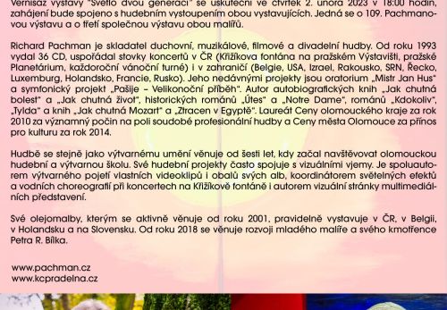 Výstava - R. Pachman a P. Bílek - Světlo dvou generací