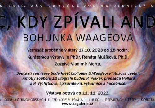 Bohunka Waageová: Noc, kdy zpívali andělé - výstava