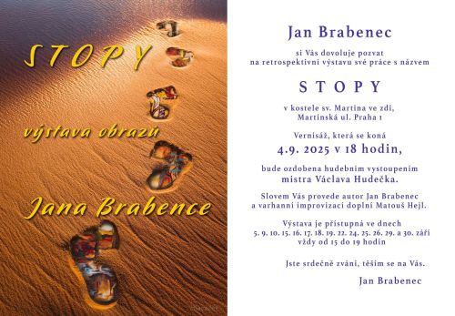 Jan Brabenec - retrospektivní výstava obrazů Stopy