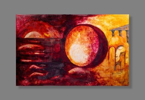 Výstava obrazů Jana Brabence Hry se světlem - Galerie Cesty ke světlu Zdeňka Hajného