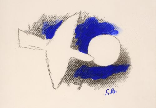 Georges Braque (1882 – 1963), Arthur Rimbaud očima současných malířů (Pták před měsícem) / Arthur Rimbaud 
vu par les peintres contemporains (L‘Oiseau devant la lune)