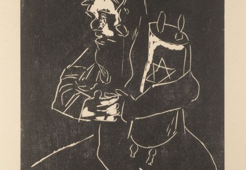 Marc Chagall (1887 - 1985), Žid u Tóry / Le Juif à la Thora