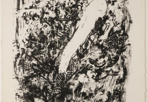 Marc Chagall (1887 - 1985), Dívka s kyticí, únor / La jeune Fille au Bouquet